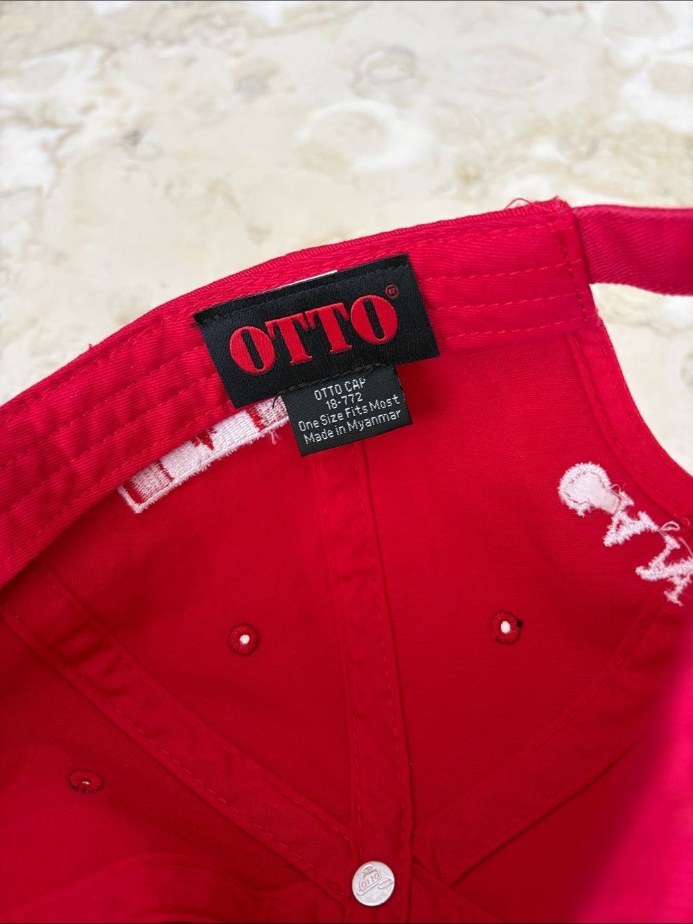 NWOT “Canada’s Not For Sale” Otto Dad Relaxed Fit Baseball Hat Red Adjustable - Picture 7 of 11